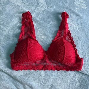 Red Lace Bralette